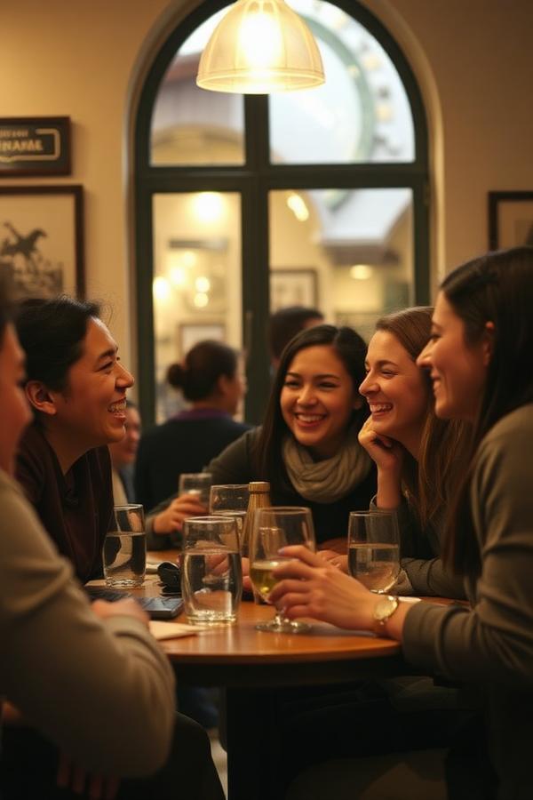Estudantes internacionais num café em Lisboa